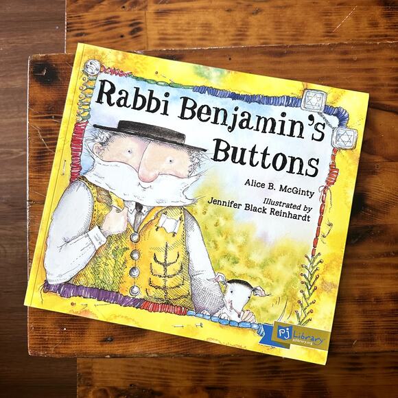 PJ Library Rabbi Benjamin's Buttons Jewish Paperback Book - Picture 1 of 8